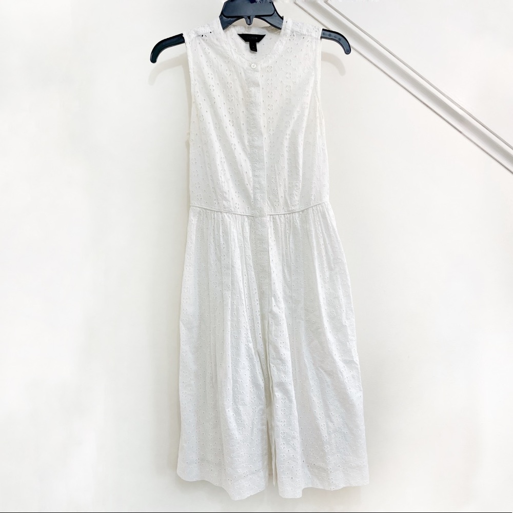J. Crew Lace Button-Down Midi Dress